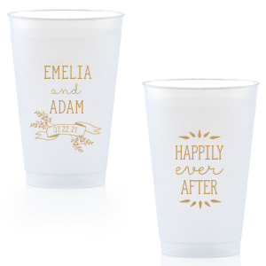 personalized white cups