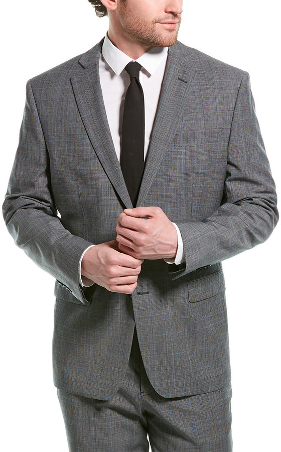gray groom wedding suit