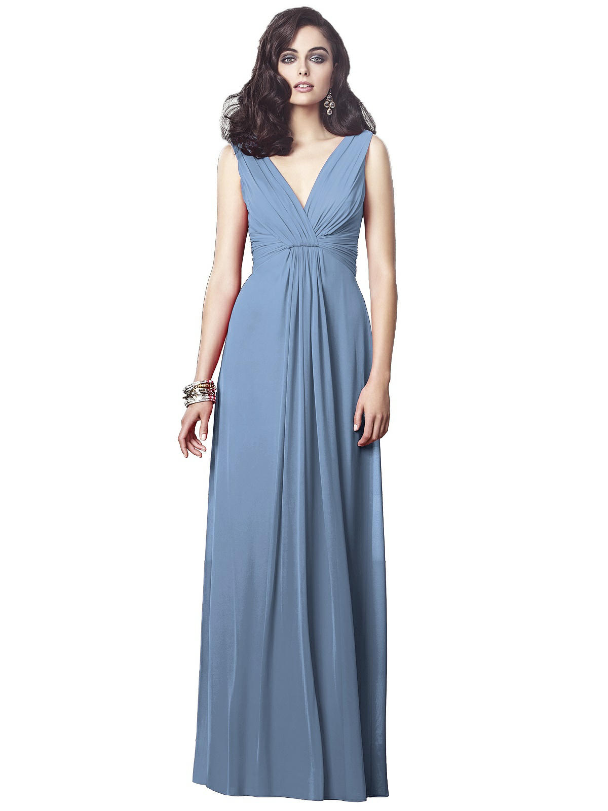 long blue bridesmaid dresses