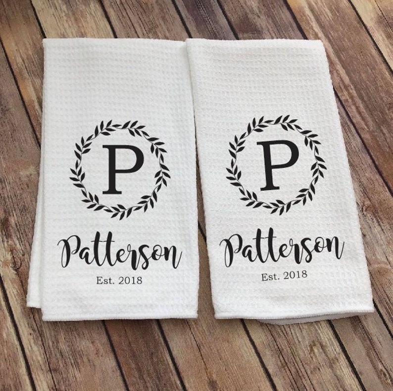 Personalized bath towels