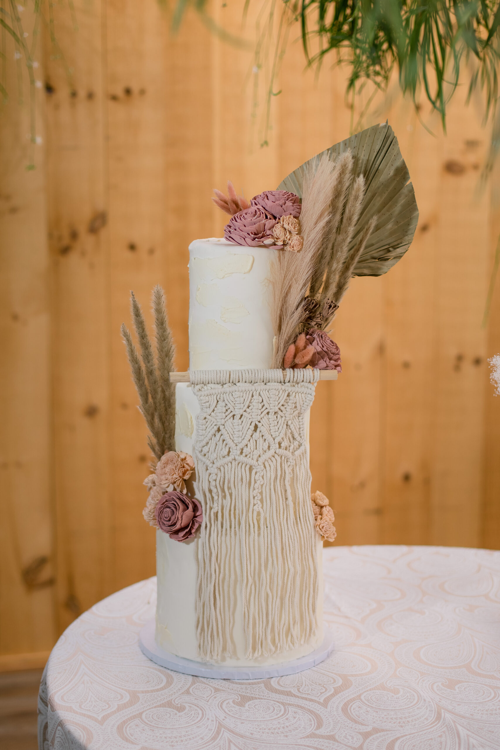 boho chic wedding cake