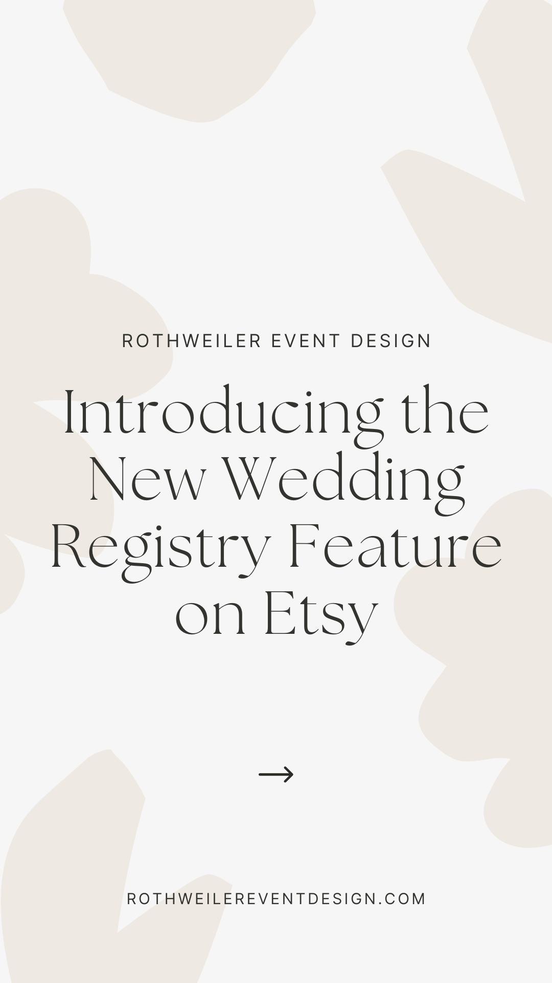 blog cover about the new wedding registry with Etsy