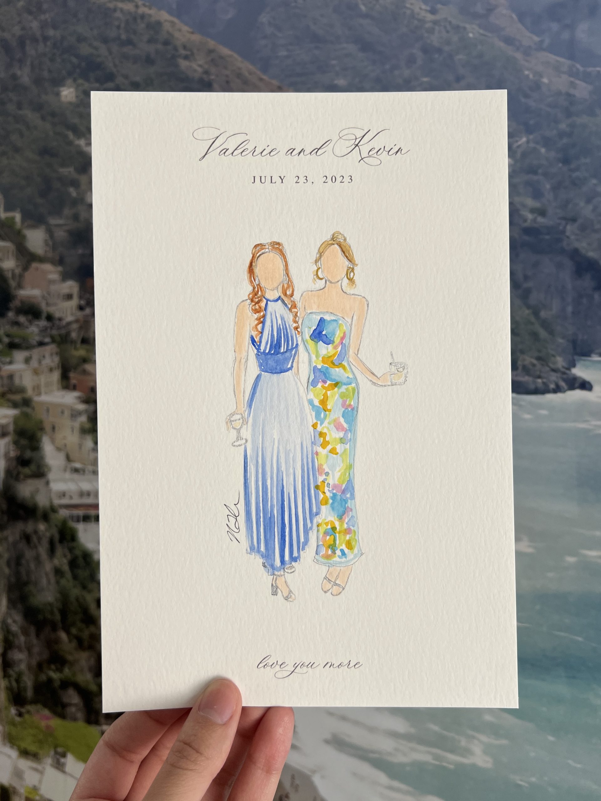 live illustration wedding