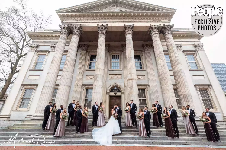 philadelphia wedding bride and bridesmaids