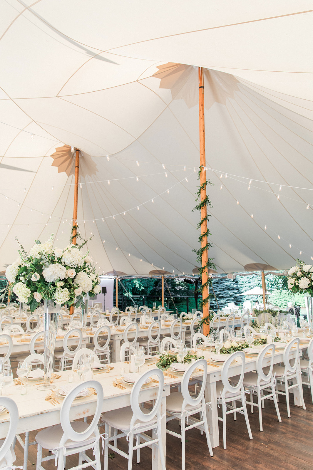 luxury backyard wedding tent