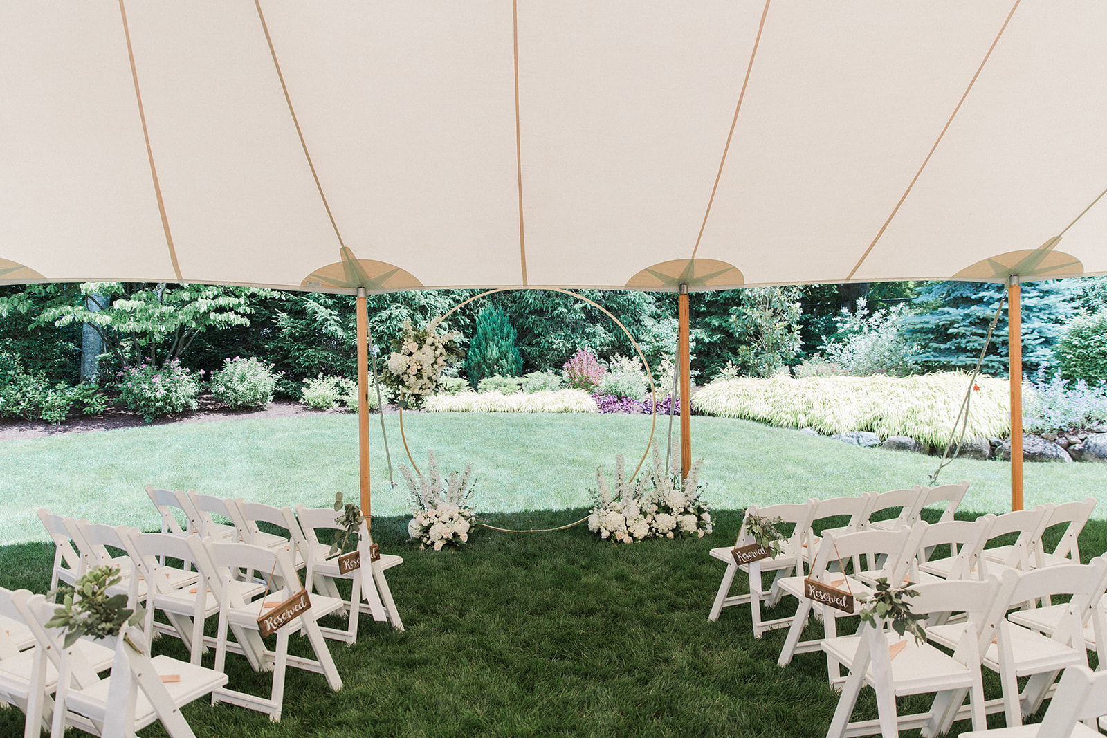 tent for a wedding ceremony