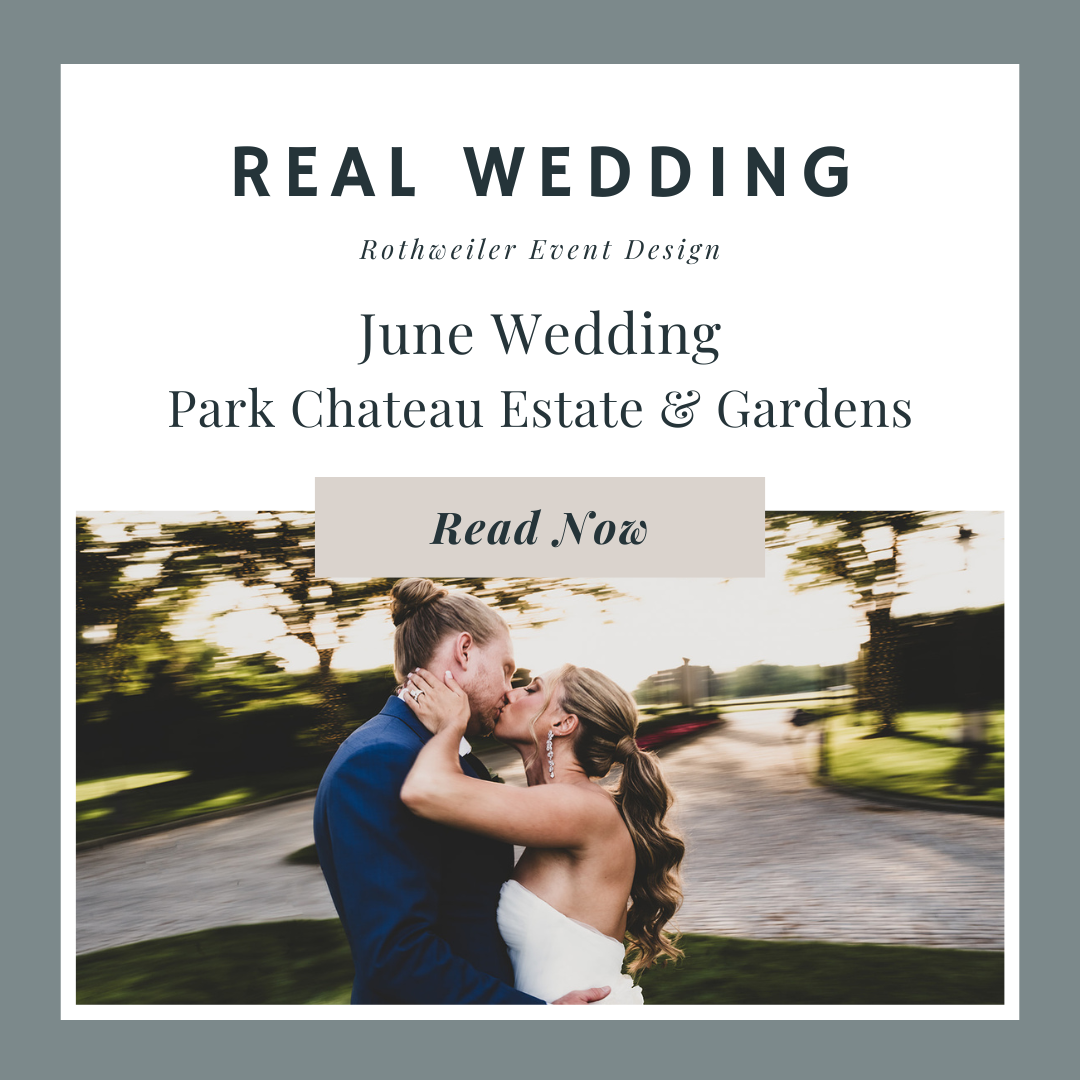 blog about real wedding at Park Chateau