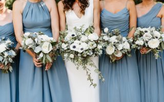 bridesmaid color blue