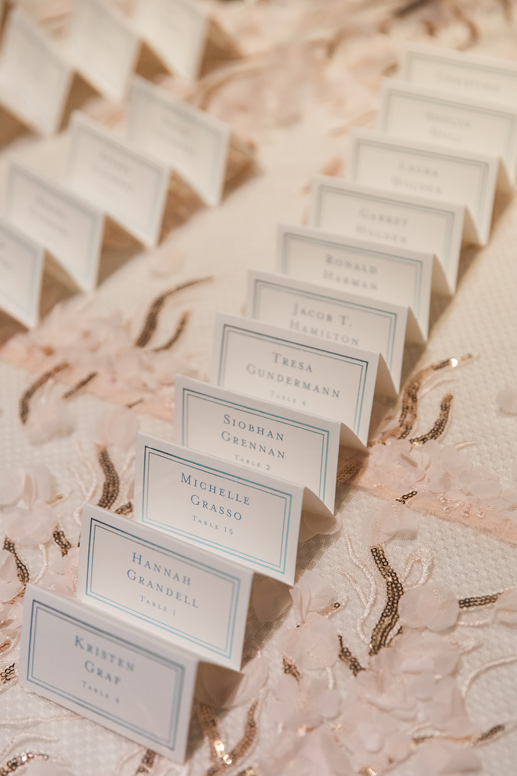 escort cards wedding
