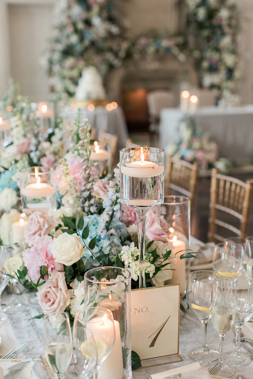 spring low long centerpiece