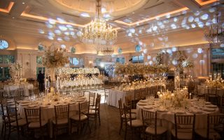 Luxury wedding couple enjoying their seamless wedding day