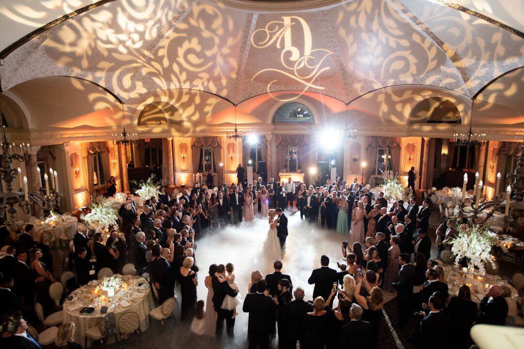 Luxury wedding reception setup with flawless design