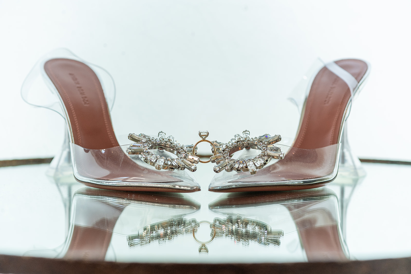 clear bridal shoes